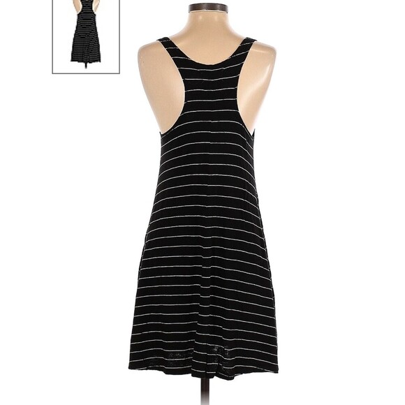 Lou & Grey scoop neck linen blend tank dress casual black sz S - Picture 2 of 3